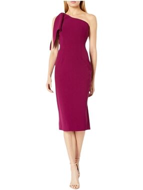Dress the Population Tiffany One Shoulder Midi Dress